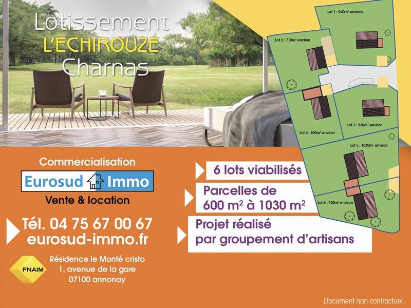 lotissement annonay davézieux st cyr félines peaugres st désirat charnas terrain à bâtir parcelle constructible