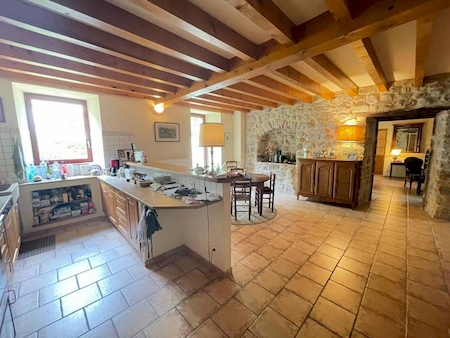 Propriété en Pierre avec 14 hectares de terrain à SAINT JULIEN VOCANCE