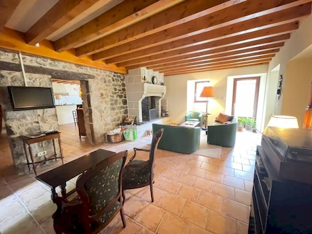 Propriété en Pierre avec 14 hectares de terrain à SAINT JULIEN VOCANCE