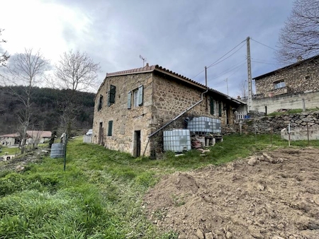 Maison en pierre 85m² avec terrain 7000m² BOURG-ARGENTAL
